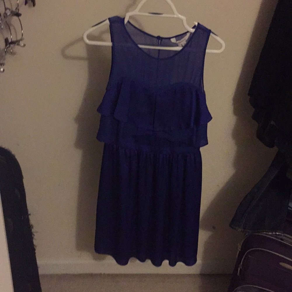 Purple mini dress